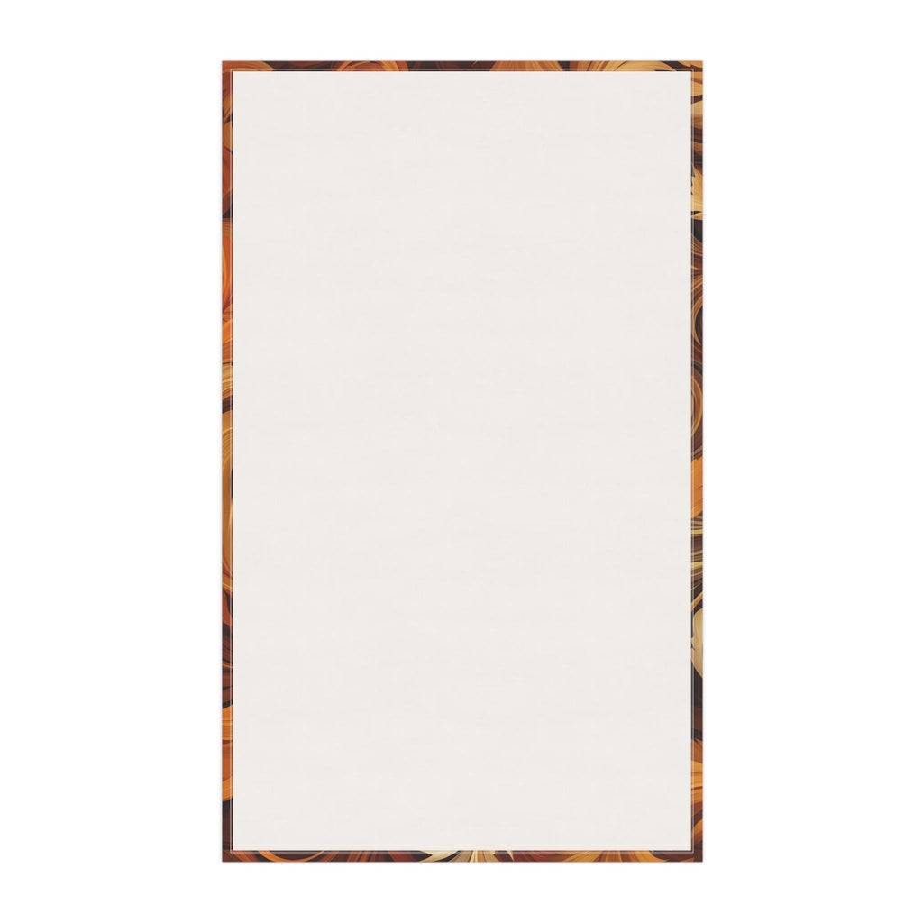 Autumn Leaves Swirling Tea Towel: Fall Kitchen Decor