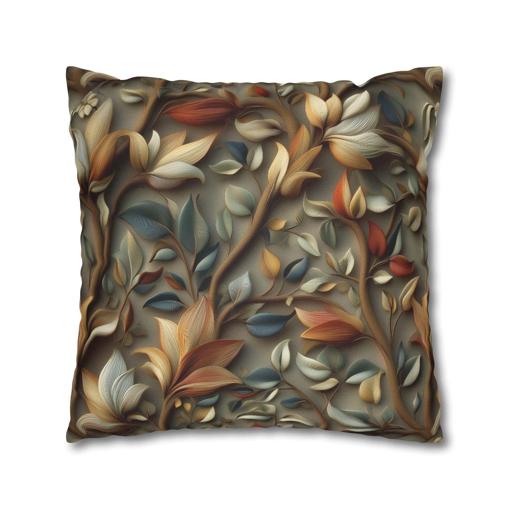 William Morris Autumn Botanical Pillow Cover: Vintage-Inspired Fall Accent for Elegant Home Decor