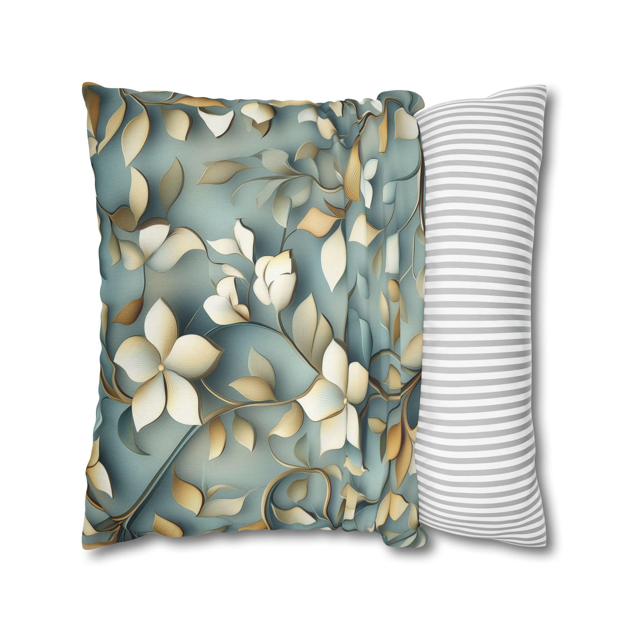 William Morris Inspired Botanical Floral Pillow Cover: Elegant Nature Home Decor Cushion