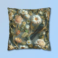 William Morris Pillow Cover | Green Conure, Floral Bird Art