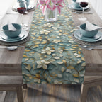 Elegant Botanical Table Runner: William Morris Inspired Floral Design for Stylish Home Decor