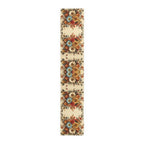 Autumn Table Runner, Floral Pattern, Fall Colors (16" x 72" or 90")