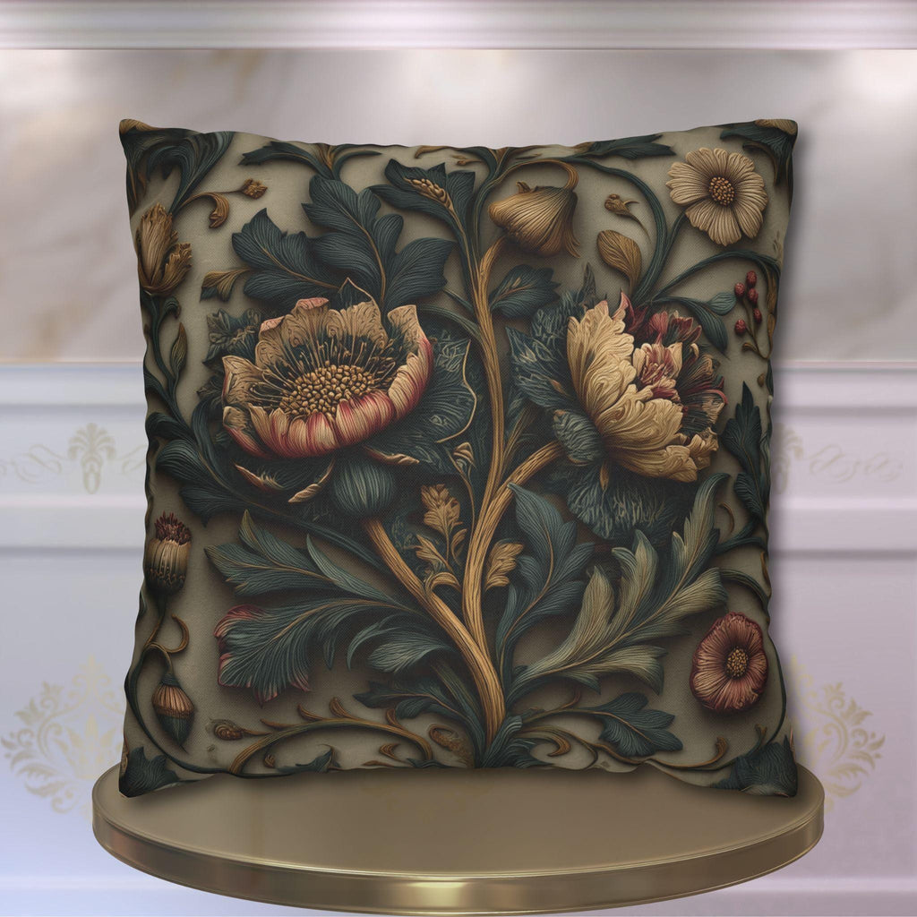 Spring Moody Blooms Pillow Cover: William Morris Inspired Home Decor Refresh