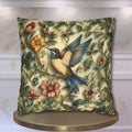 William Morris Hummingbird Pillow Cover: Vintage Garden Inspired Arts and Crafts Floral Accent