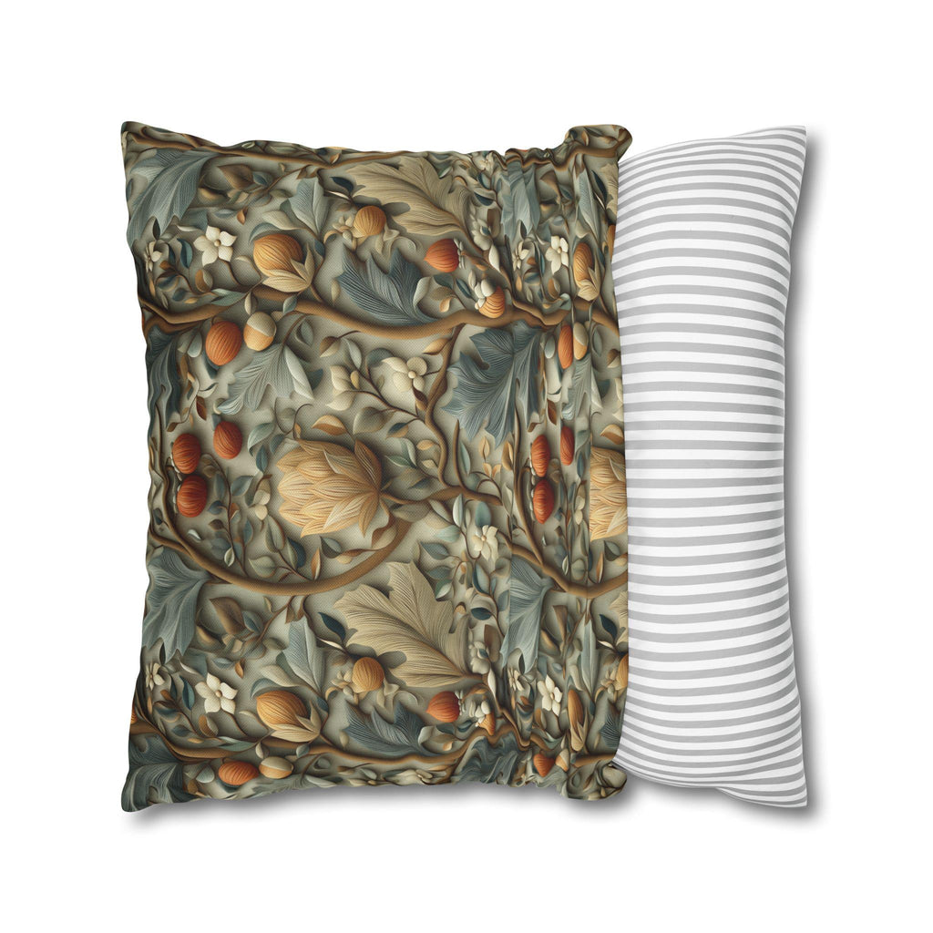 William Morris Autumn Vines Pillow Cover: Botanical Tapestry Fall Decor