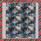 Winter Snowflake Fleece Blanket: Holiday Home Decor Throw