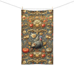 William Morris Wild Turkey Hand Towel: Autumn Harvest Thanksgiving Decor