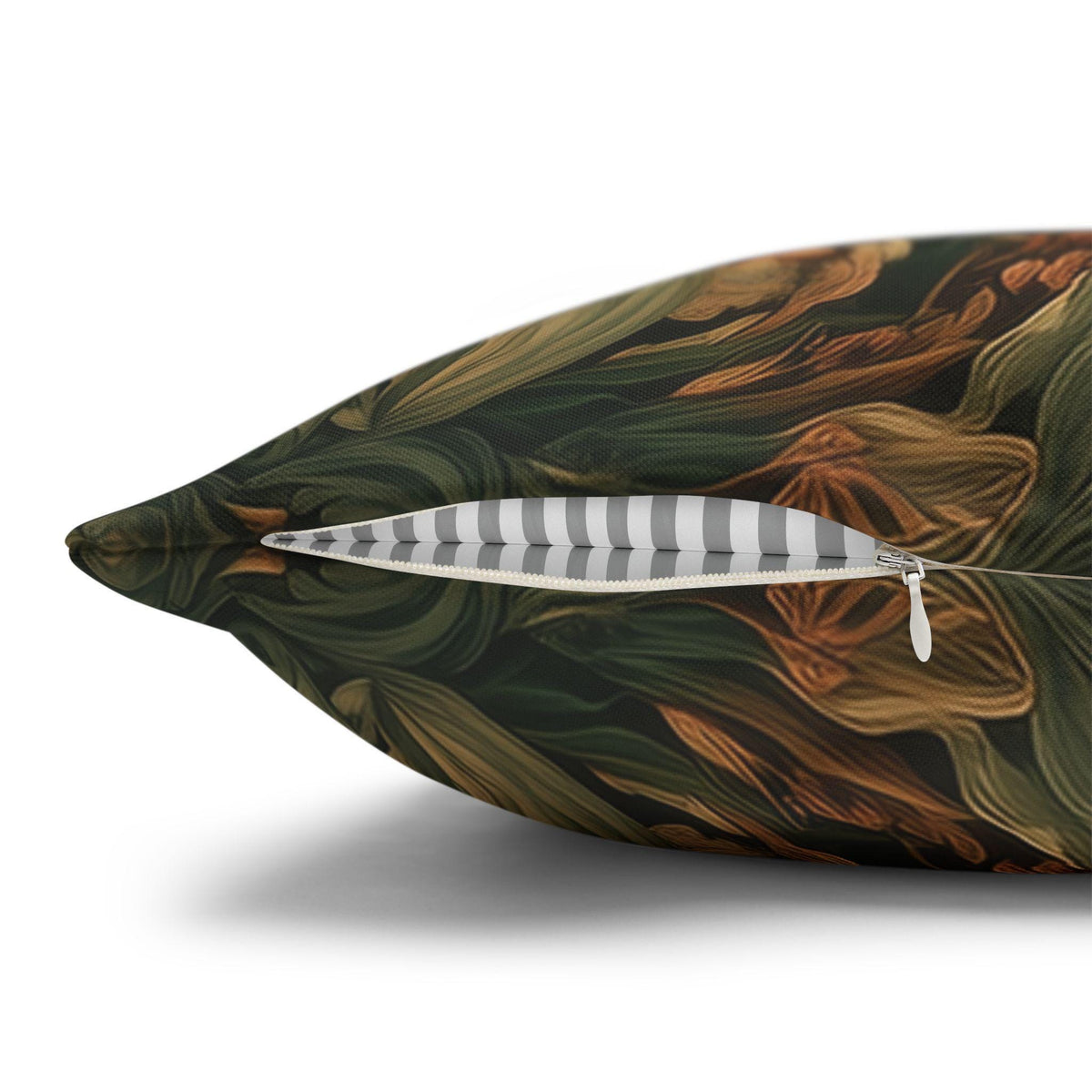 William Morris Inspired Christmas Pillow Cover: Woodland Fox Botanical Holiday Decor