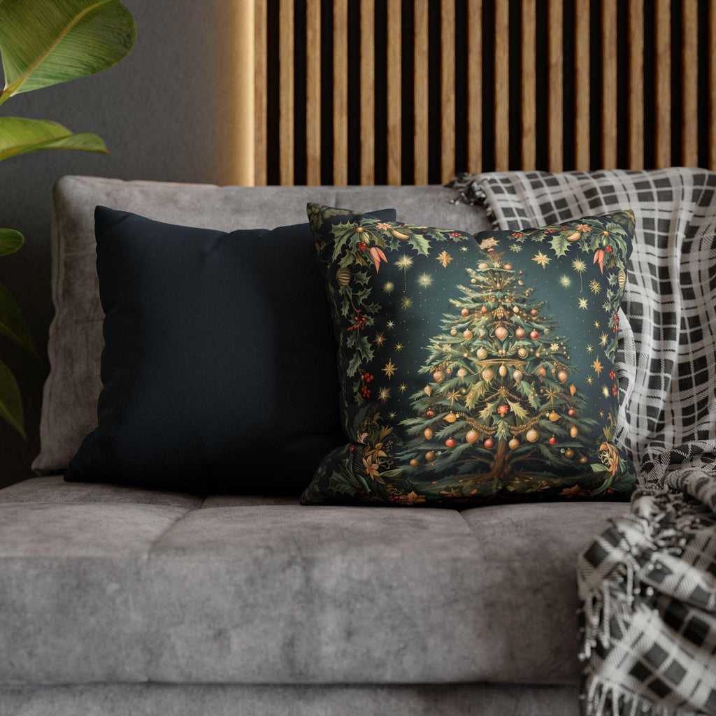 William Morris Christmas Pillow Cover: Botanical Tree, Vintage Style