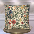 Vintage-Inspired William Morris Botanical Floral Cream Throw Pillow Cover - Soft Garden Cushion