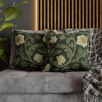 William Morris Pillow Cover: Lodden  Inspired  Sage & Cream Botanicals