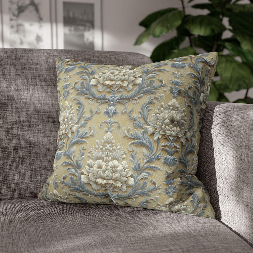 Luxurious Damask Floral Pillowcase: Elegant Throw Cover for Classic Living Room & Bedroom Decor