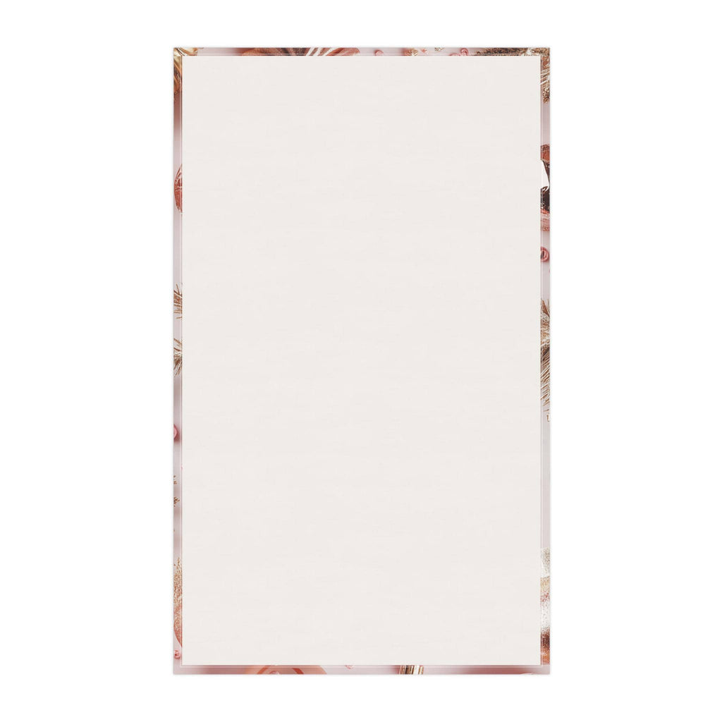 Candycore Tea Towel, Pastel Pink, Minty Blue Whimsical Christmas Holiday Decor