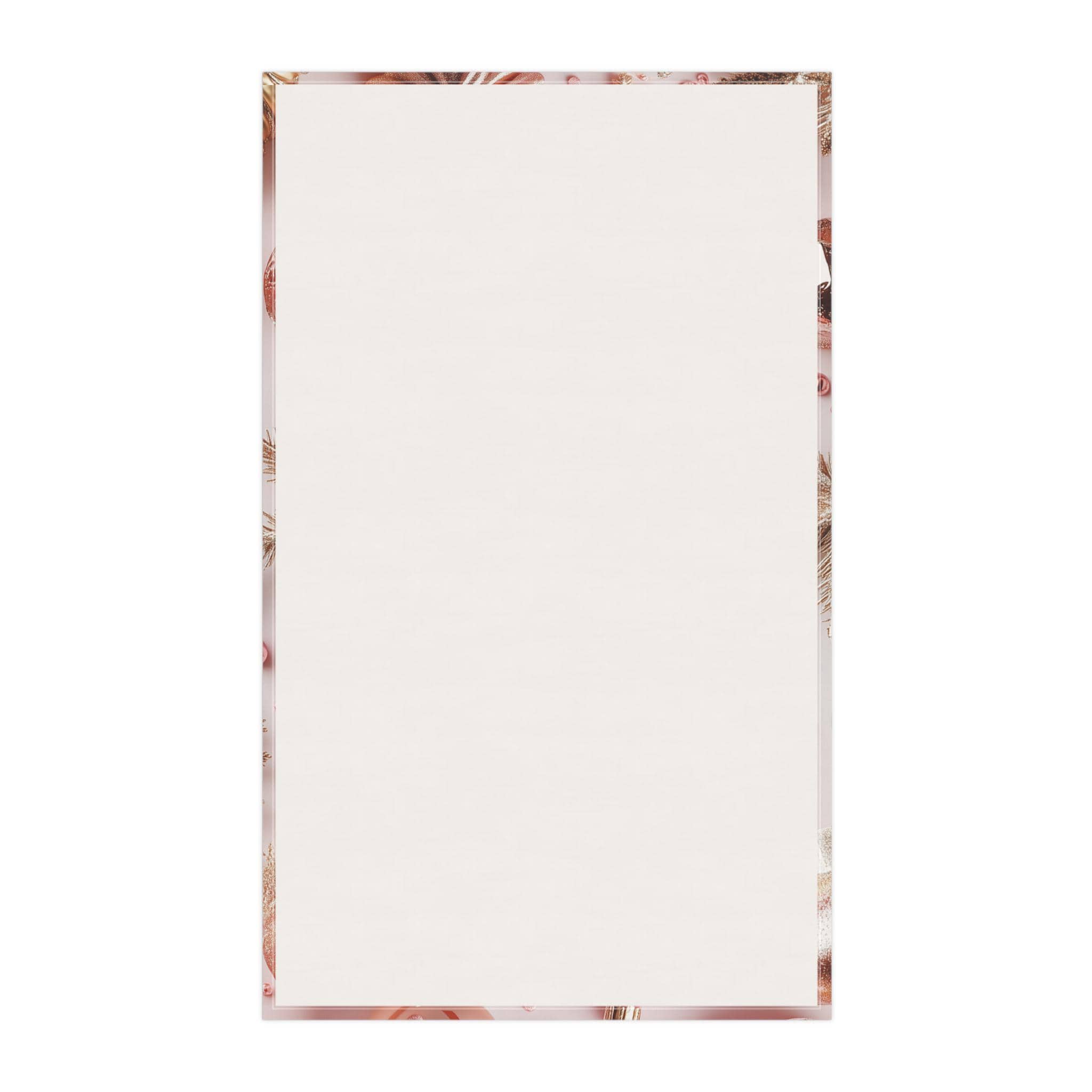 Candycore Tea Towel, Pastel Pink, Minty Blue Whimsical Christmas Holiday Decor