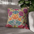 William Morris Style Hyacinth Pillow Cover: John Henry Dearle Inspired Floral
