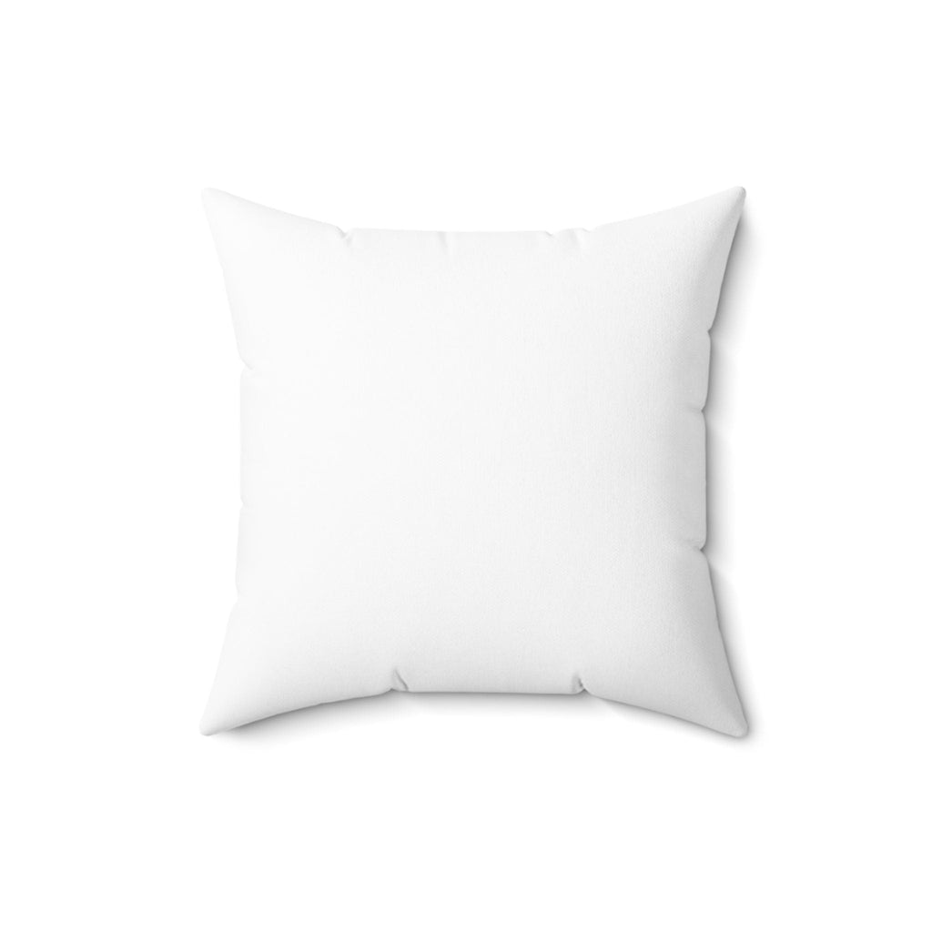 Personalized White Faux Suede Pillow with Greek Key Border and Custom Monogram Initials