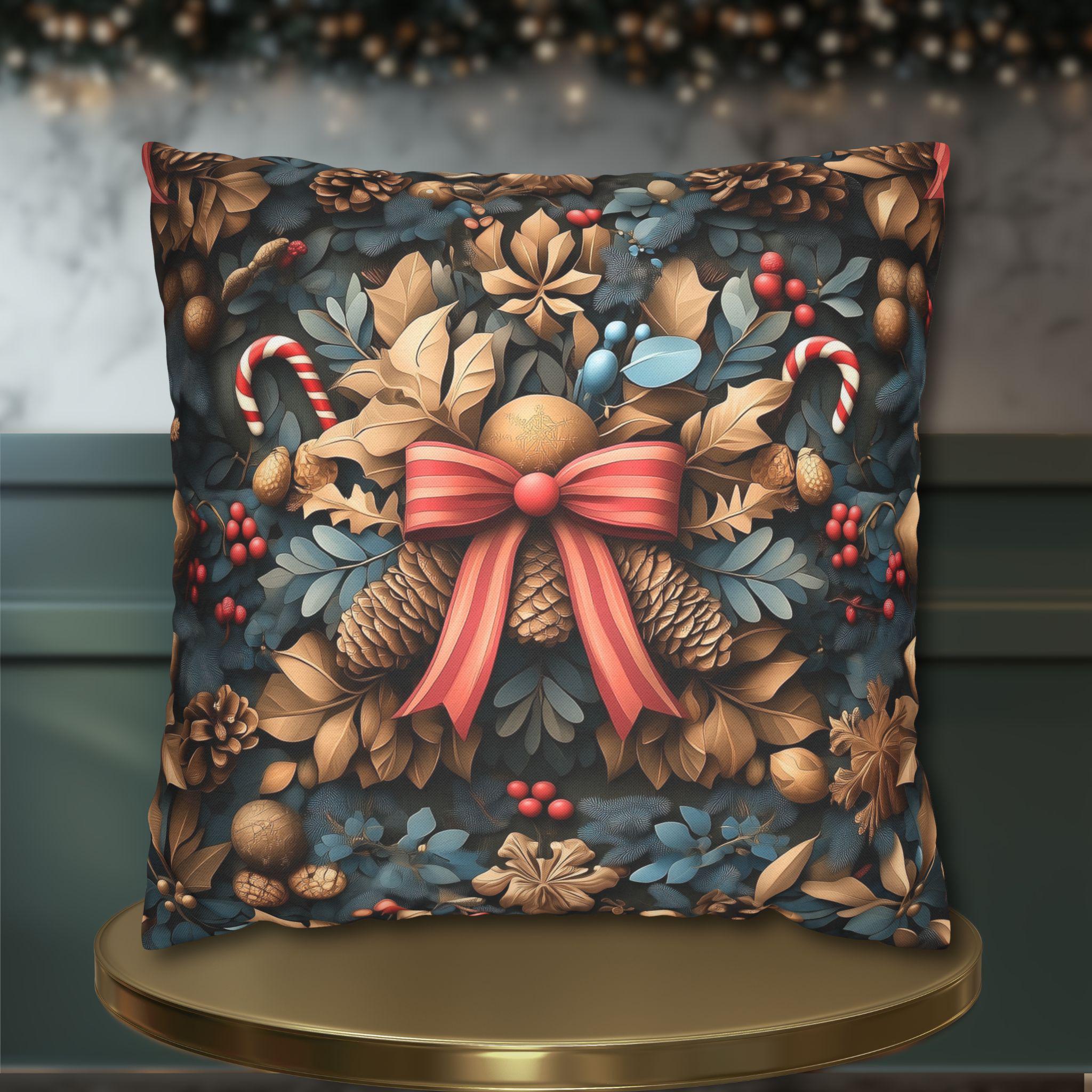 William Morris Christmas Pillow Cover:  Vintage Style Decor Holiday Tapestry Accent