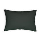 William Morris Inspired Christmas Tree Lumbar Pillow: Elegant Holiday Decor for Living Room