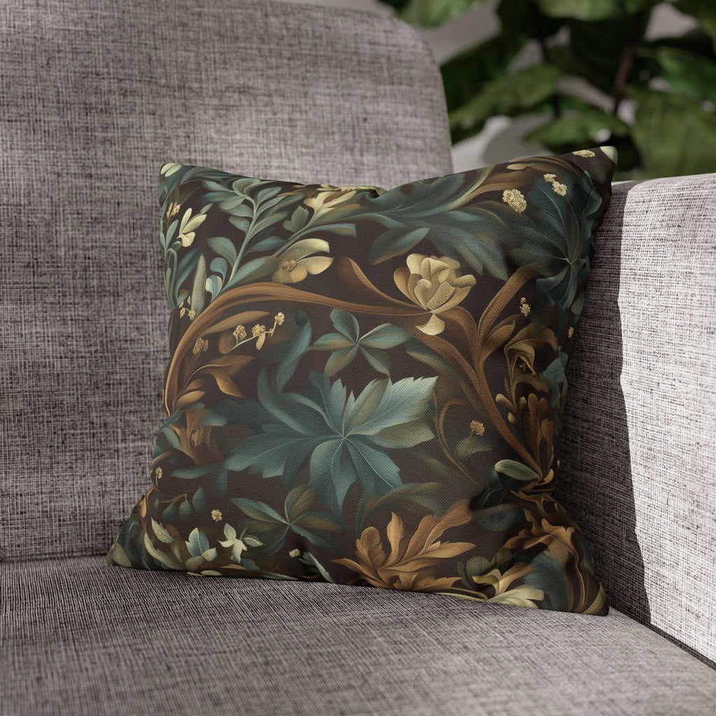 William Morris Botanical Pillow Cover: Vintage Style Floral Accent Pillow