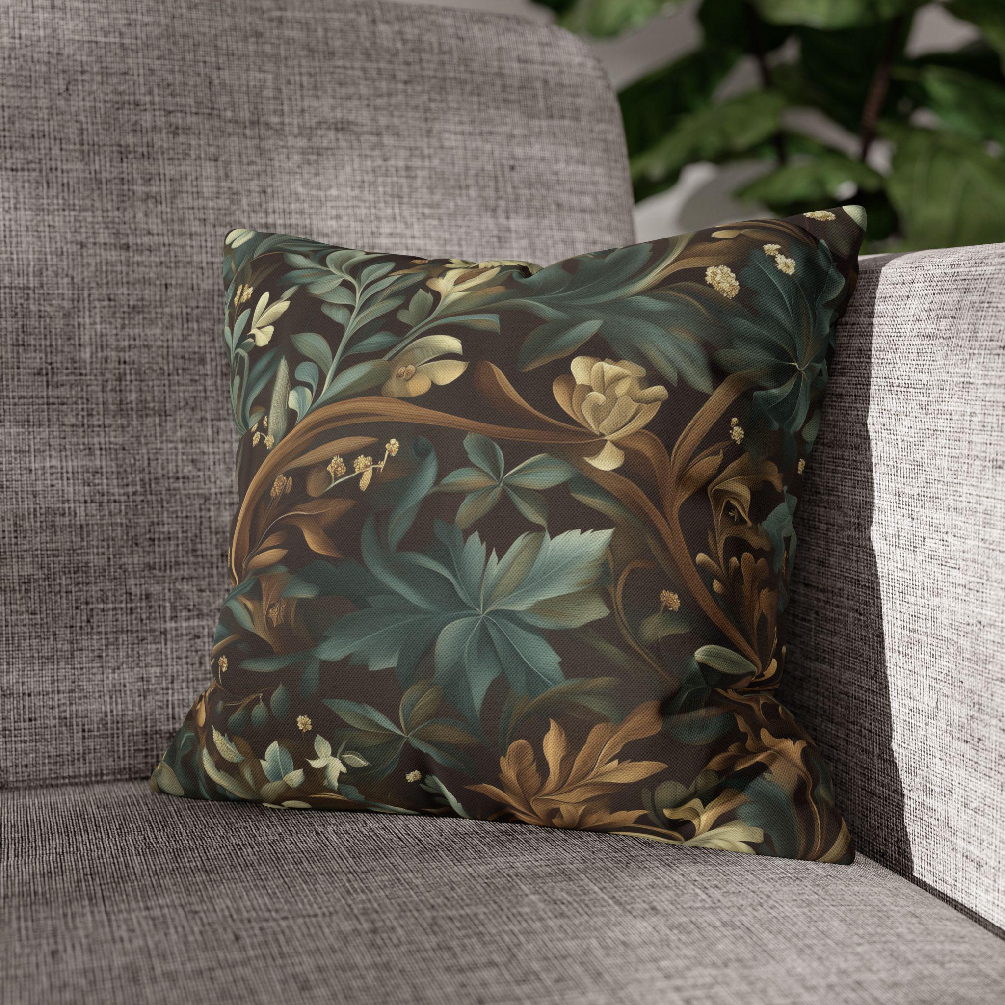 William Morris Botanical Pillow Cover: Vintage Style Floral Accent Pillow