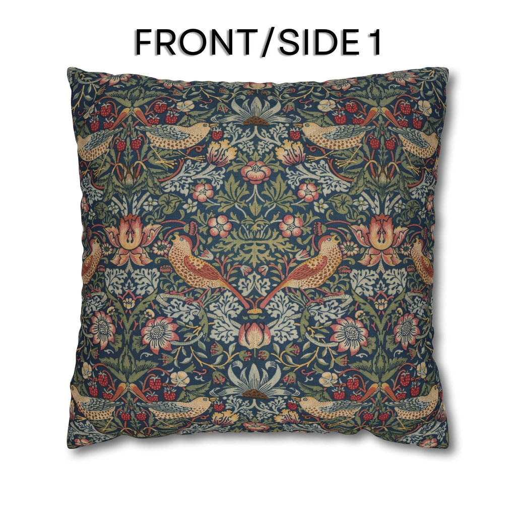 Strawberry Thief Heritage Pillow Cover: William Morris Classic Reimagined