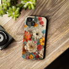 Wildflower iPhone Case: Vintage Style Floral Design, Slim Protective Cover