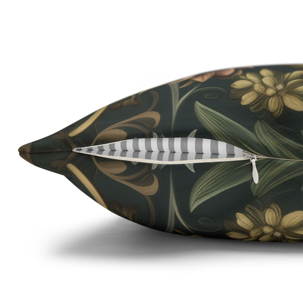 Donkey Pillow Cover:  William Morris Inspired Botanical Daisies Meadow