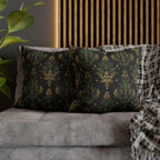 William Morris Christmas Tree Pillow Cover: Gold Botanical Holiday Decor