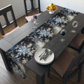 Winter Snowflake Table Runner: Holiday Dining Decor (Cotton or Poly)