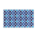 Bauhaus Hand Towel: Retro Mid Century Modern Polka Dot Decor