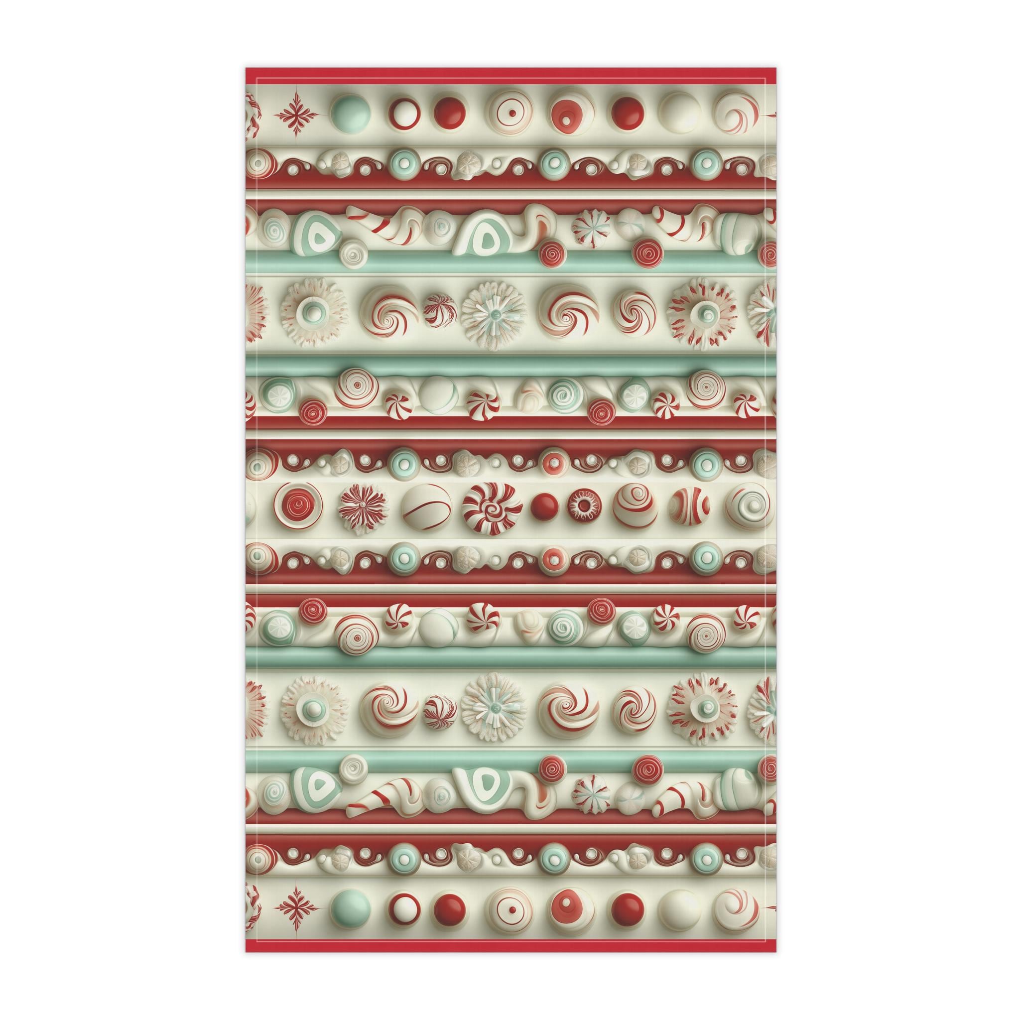 Holiday Candy Tea Towel – Festive Christmas Kitchen Linen