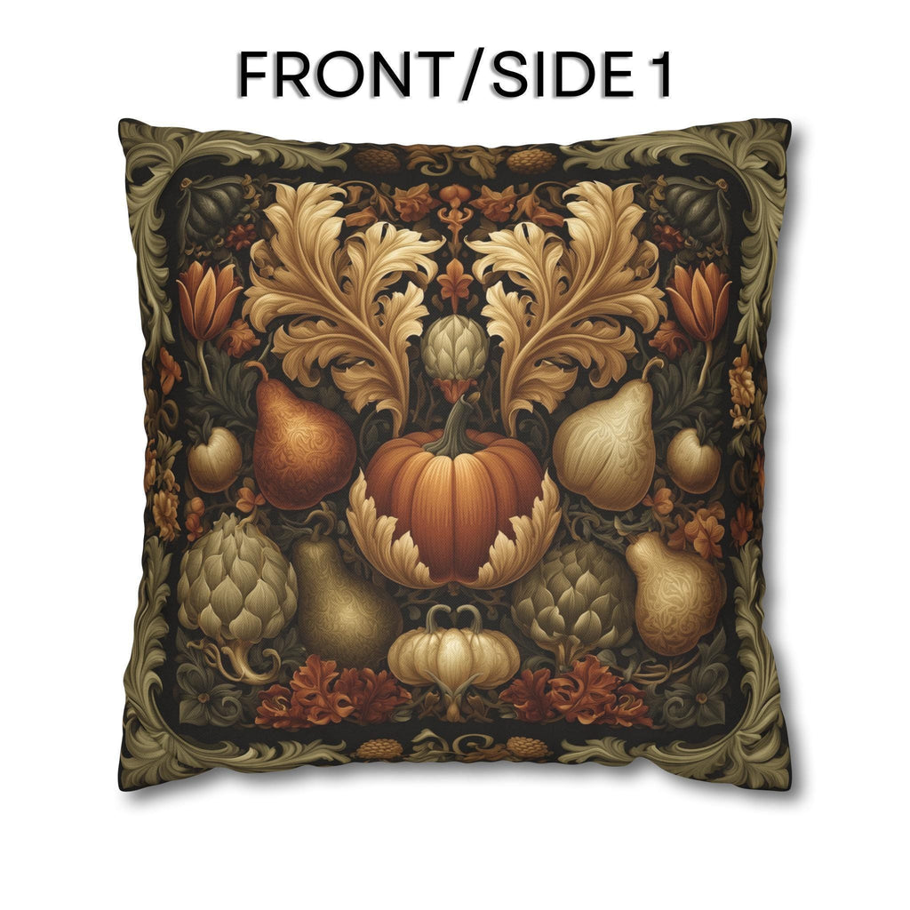 William Morris Inspired Pillow Cover: Vintage Style Autumn Harvest Tapestry