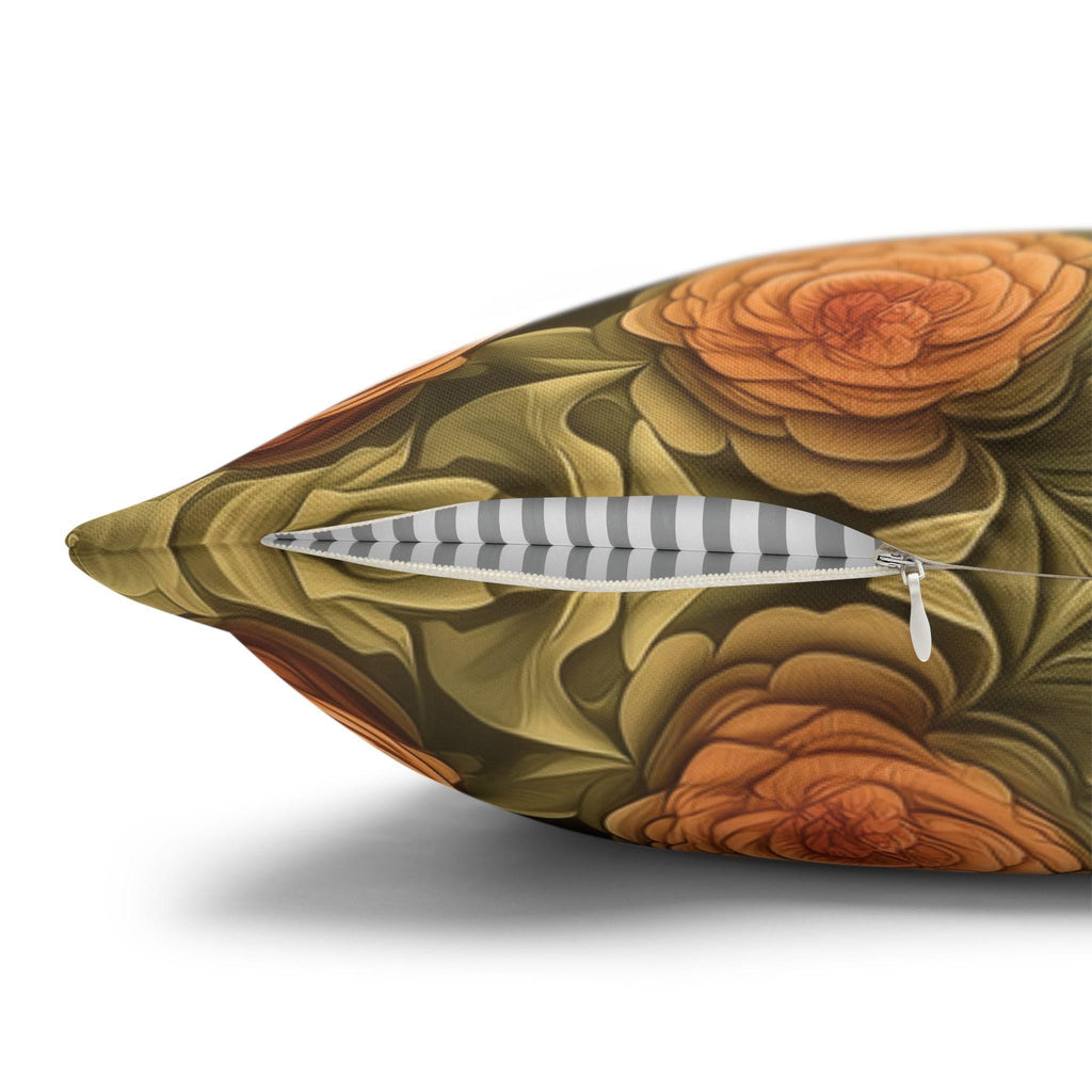 Ms. Martha Spills the Tea: William Morris Inspired Whimsical Frog Pillow Cover