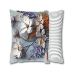 Floral Pillow Cover: Vintage Oil Painting Style, Lilac Blossoms