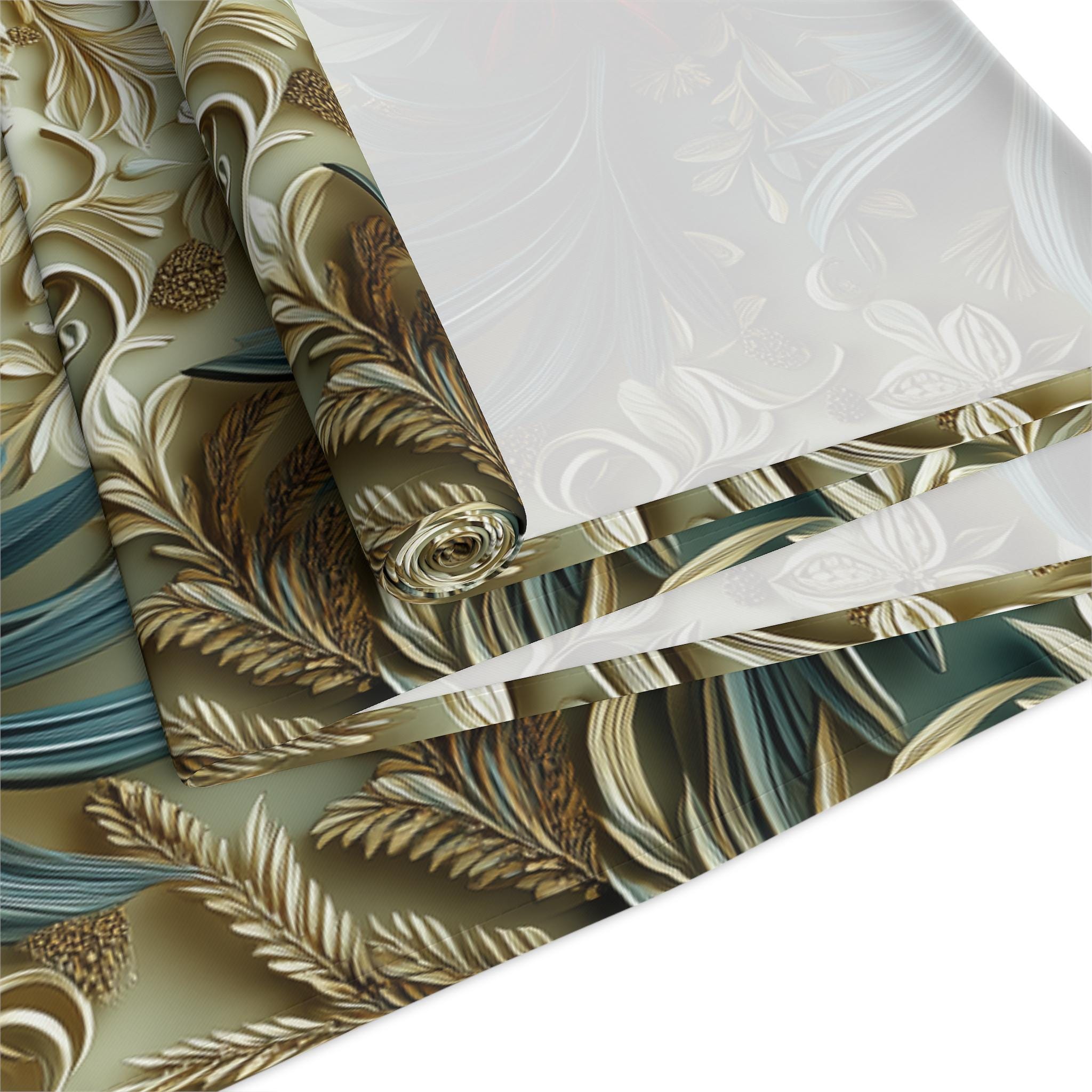 Poinsettia Table Runner: Holiday Cotton Dining Decor
