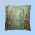 Wildflower Meadow Pillow Cover: Pink Peach Yellow Floral Design