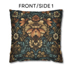William Morris Fall Pillow Cover: Floral Autumn Vintage Style Tapestry  Accent