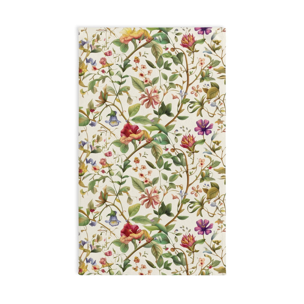 William Morris Hand Towel: Vintage Botanicals and Vines on Cream Background