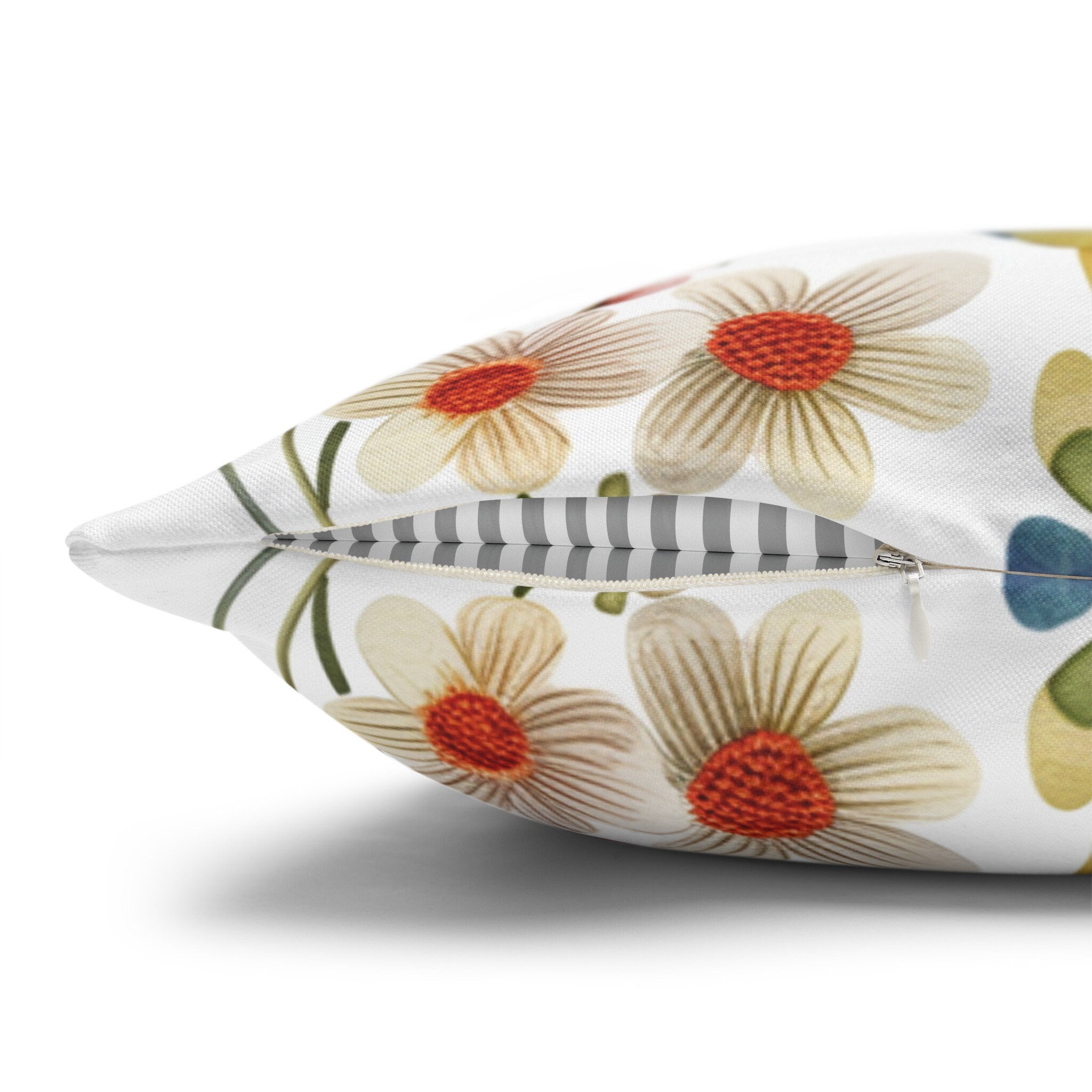 Wildflower Meadow Pillow Cover: Vibrant Floral Accent Cushion