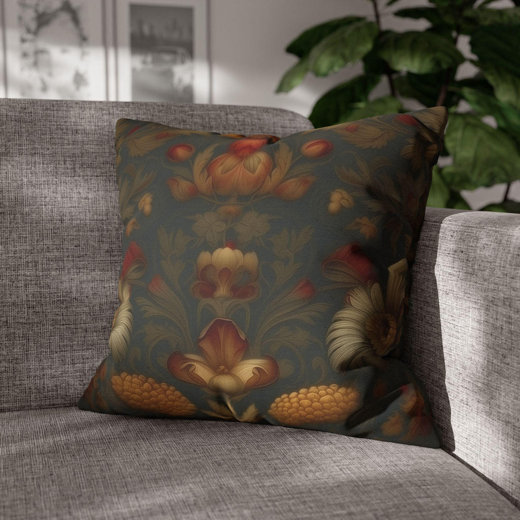 William Morris Autumn Floral Tapestry Pillow Cover: Vintage-Inspired Fall Home Accent