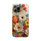 Wildflower iPhone Case: Vintage Style Floral Design, Slim Protective Cover