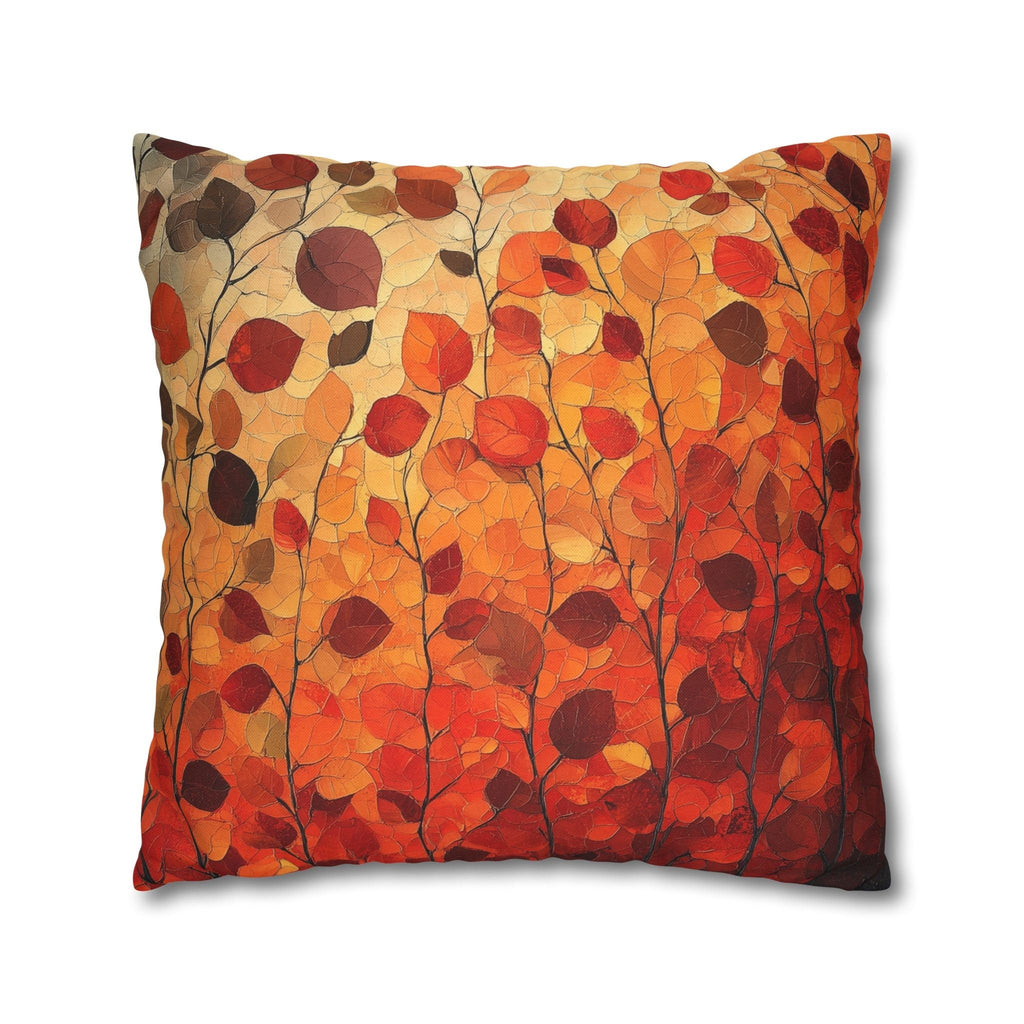 Autumn Leaves Pillow Cover | Vibrant Fall Colors with Ombré effect | Seasonal Home Decor