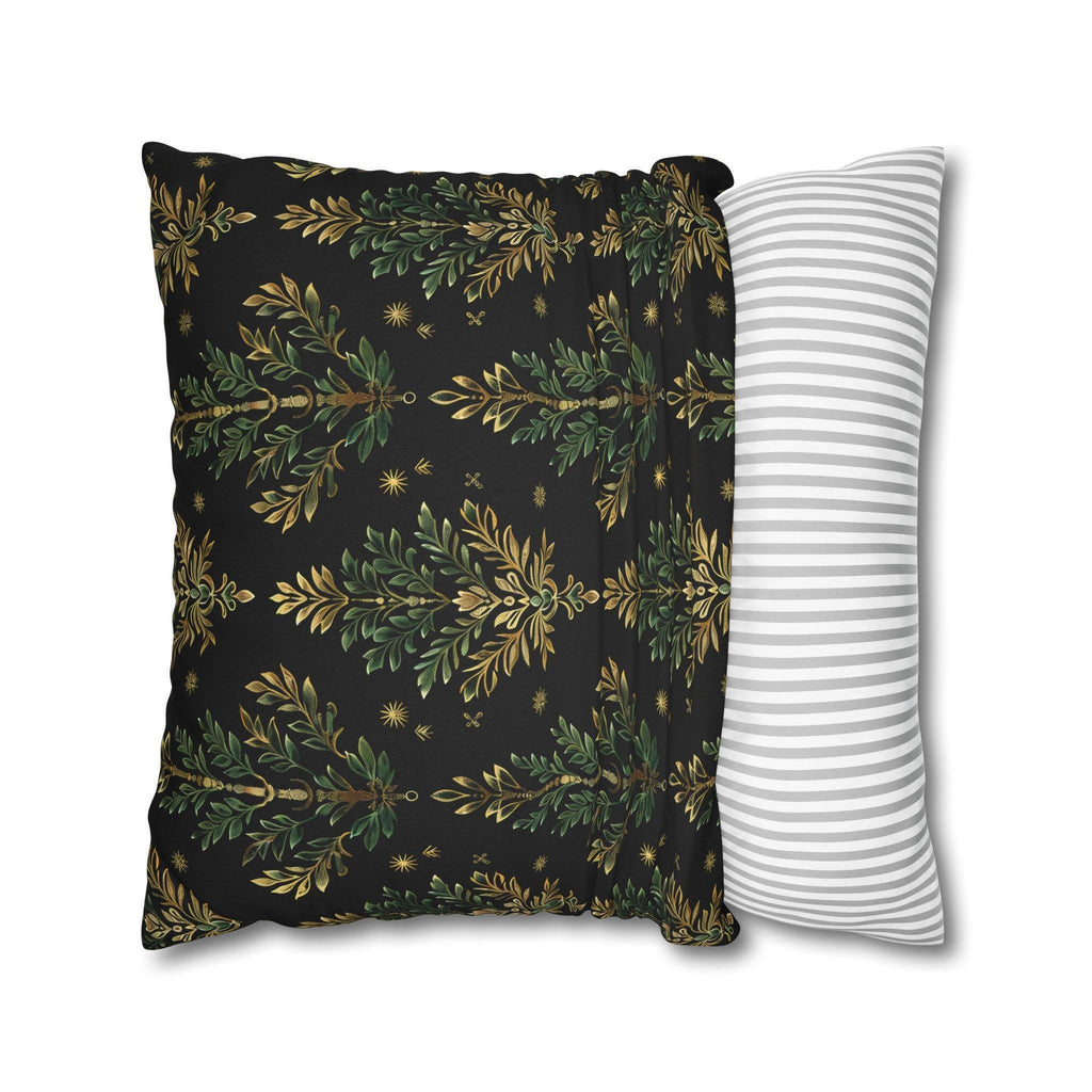 William Morris Christmas Tree Pillow Cover: Gold Botanical Holiday Decor