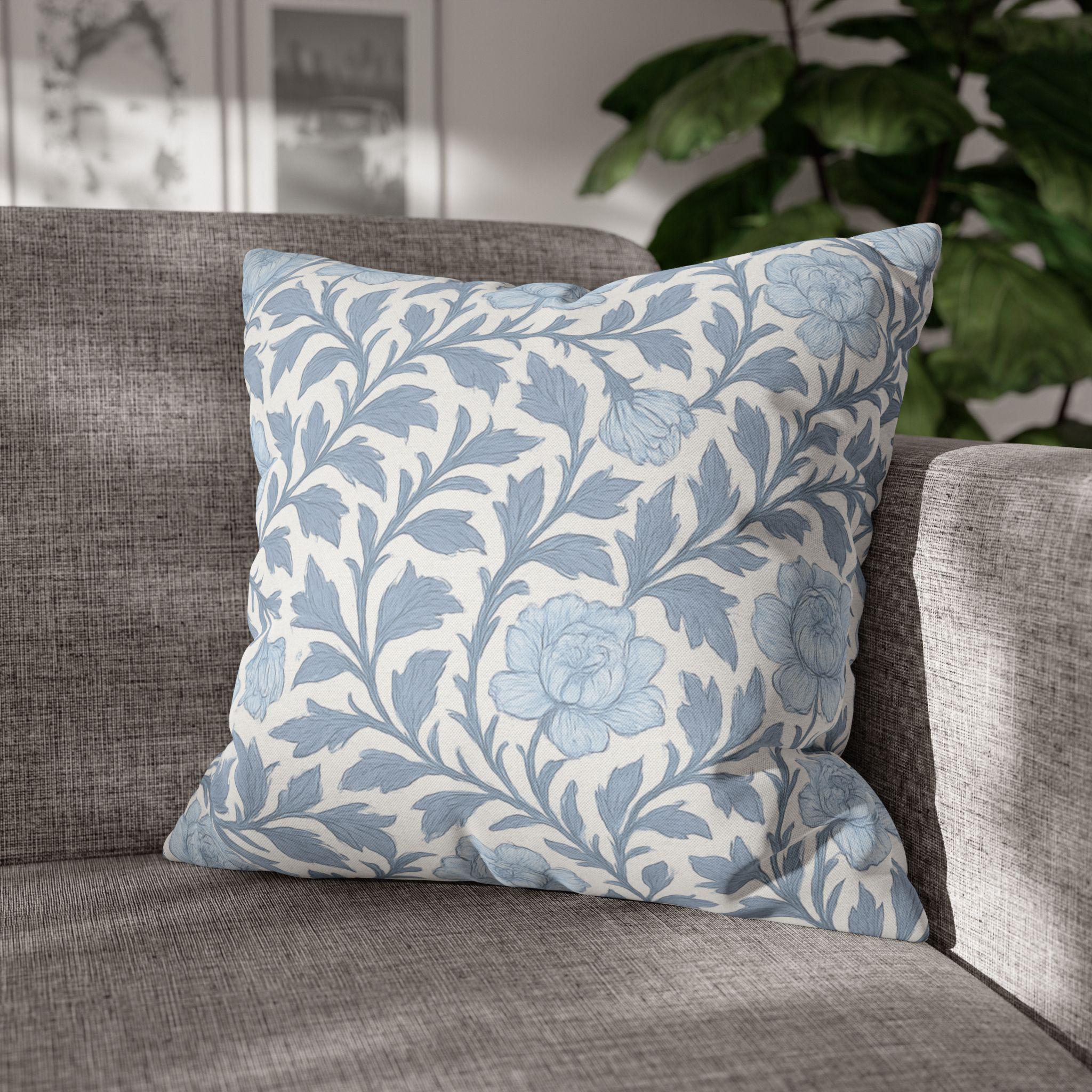 Floral Pillow Cover: William Morris Inspired French Country Cottagecore