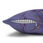 Tropical Hibiscus Floral Pillow Cover, Soft Purple Botanical Cushion