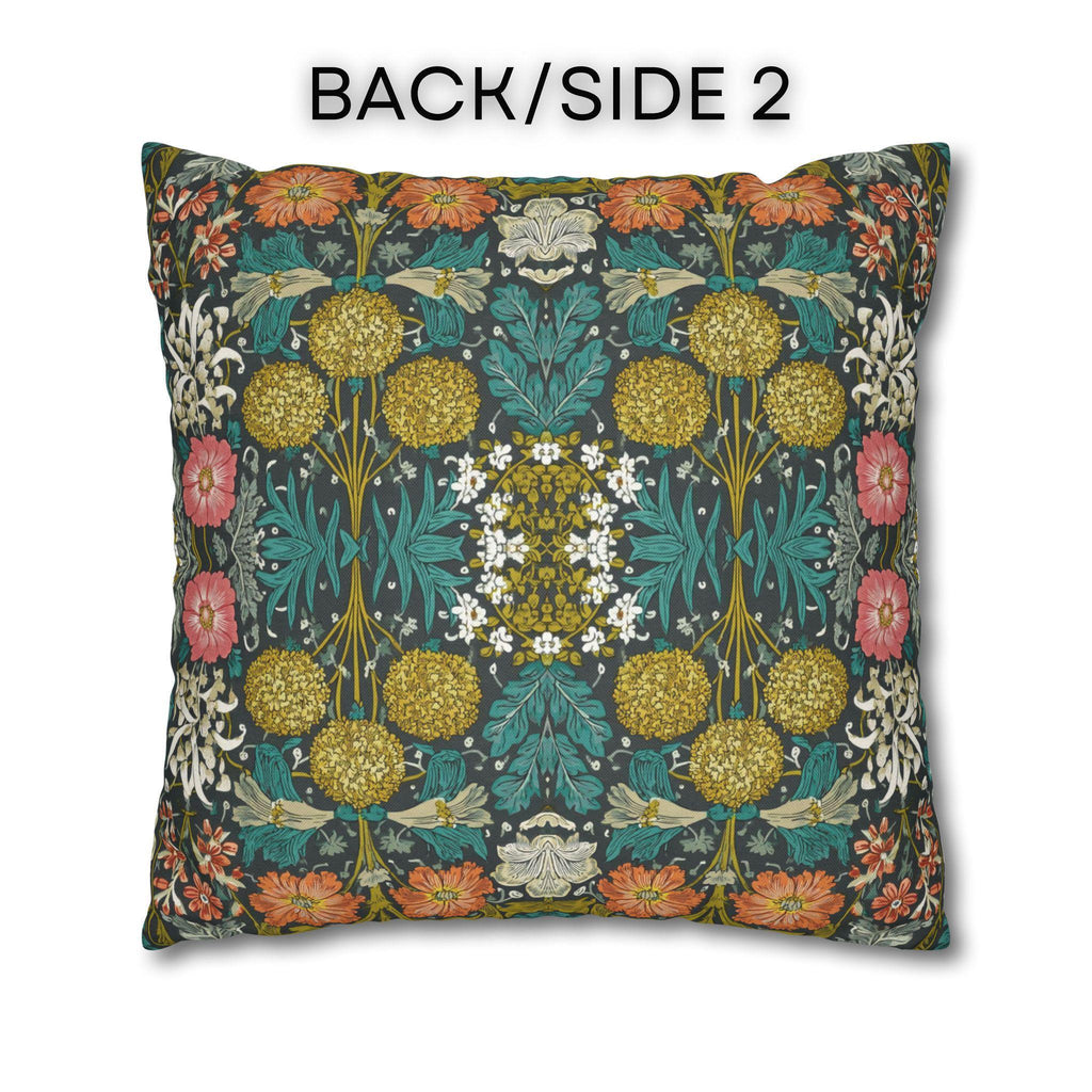 William Morris Style Hyacinth Pillow Cover: John Henry Dearle Inspired Botanical Floral