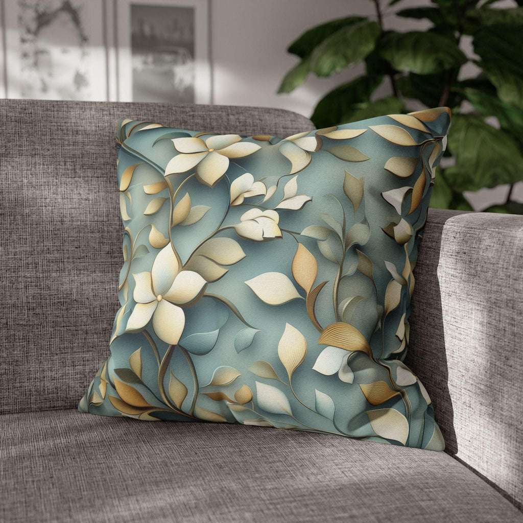 William Morris Inspired Botanical Floral Pillow Cover: Elegant Nature Home Decor Cushion