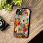 Wildflower iPhone Case: Vintage Style Floral Design, Slim Protective Cover