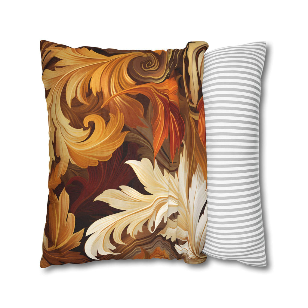 Autumn Leaves Swirling Fall Throw Pillow Cover: Cozy Home Decor for Seasonal Comfort
