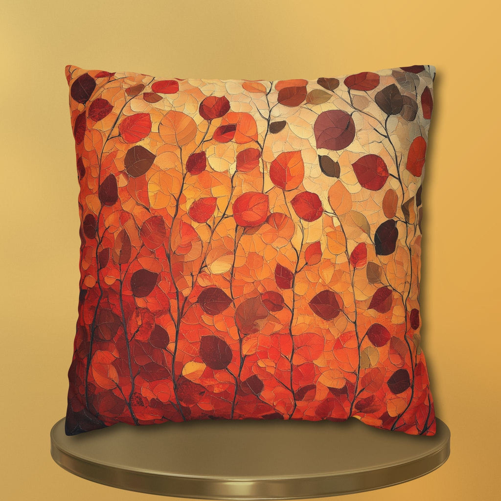 Autumn Leaves Pillow Cover | Vibrant Fall Colors with Ombré effect | Seasonal Home Decor